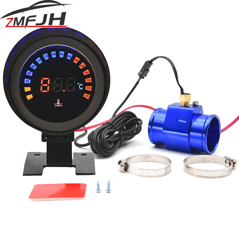 Light Meter Incident - Universal 52 มม.เครื่องวัดอุณหภูมิน้ํารถ LED Digital Instrument