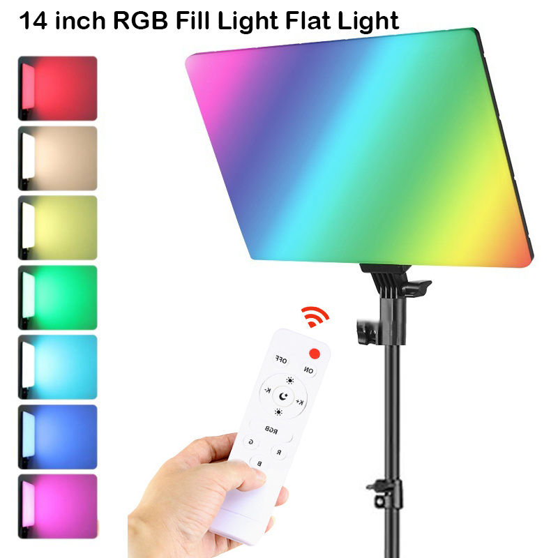 Pixel Art Led Panel - RGB 14 ''LED Video Light รีโมทคอนโทรลการถ่ายภาพ