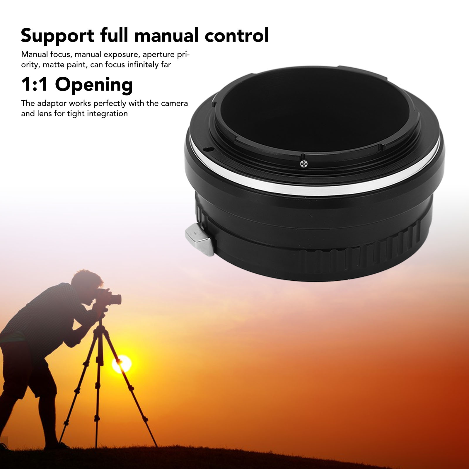 Photography Trick - Ftz เมาท์อะแดปเตอร์สีด้าน F เมาท์กับ Z เมาท์อะแดปเตอร์กล้องถ่ายภาพแน่นและป้องกันการสึกหรอเปิดโฟกัสด้วยมือ1:1สำหรับการถ่ายภาพ