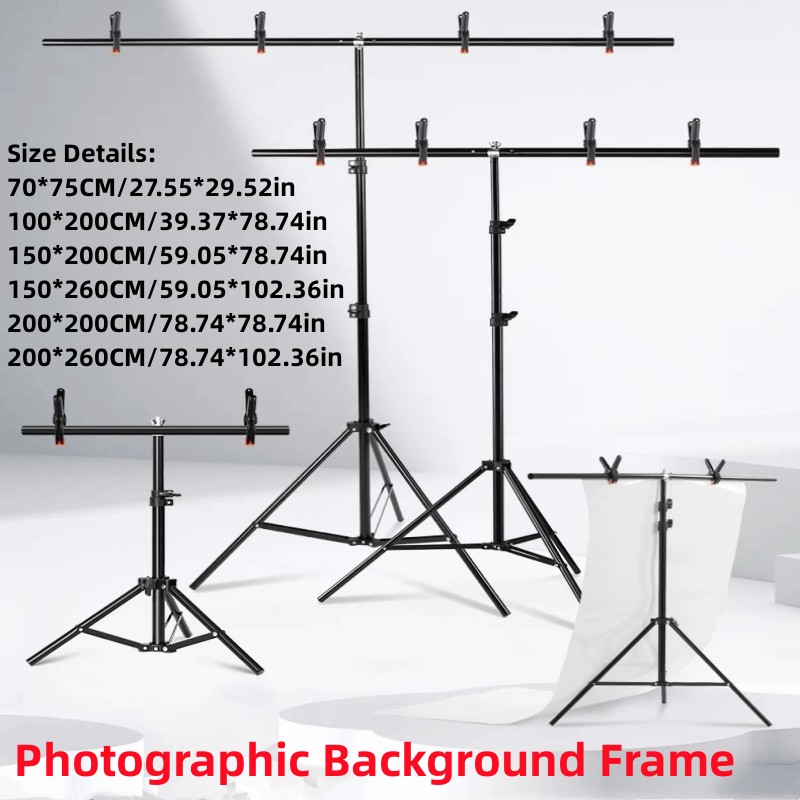Photography Hacks - RP04 ฉากหลัง Photo Video Studio พื้นหลังฉากหลังสนับสนุนชุดสตูดิโอถ่ายภาพทิวทัศน์ชั้นวางกรอบชุด