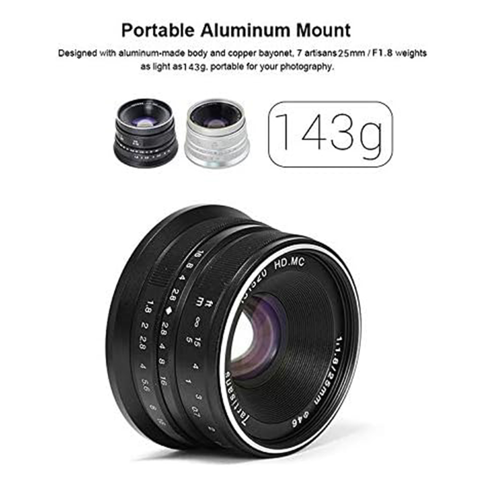 เลนส์กล้อง 7artisans APS-C 25  - Photography Trick บทวิจารณ์และราคา