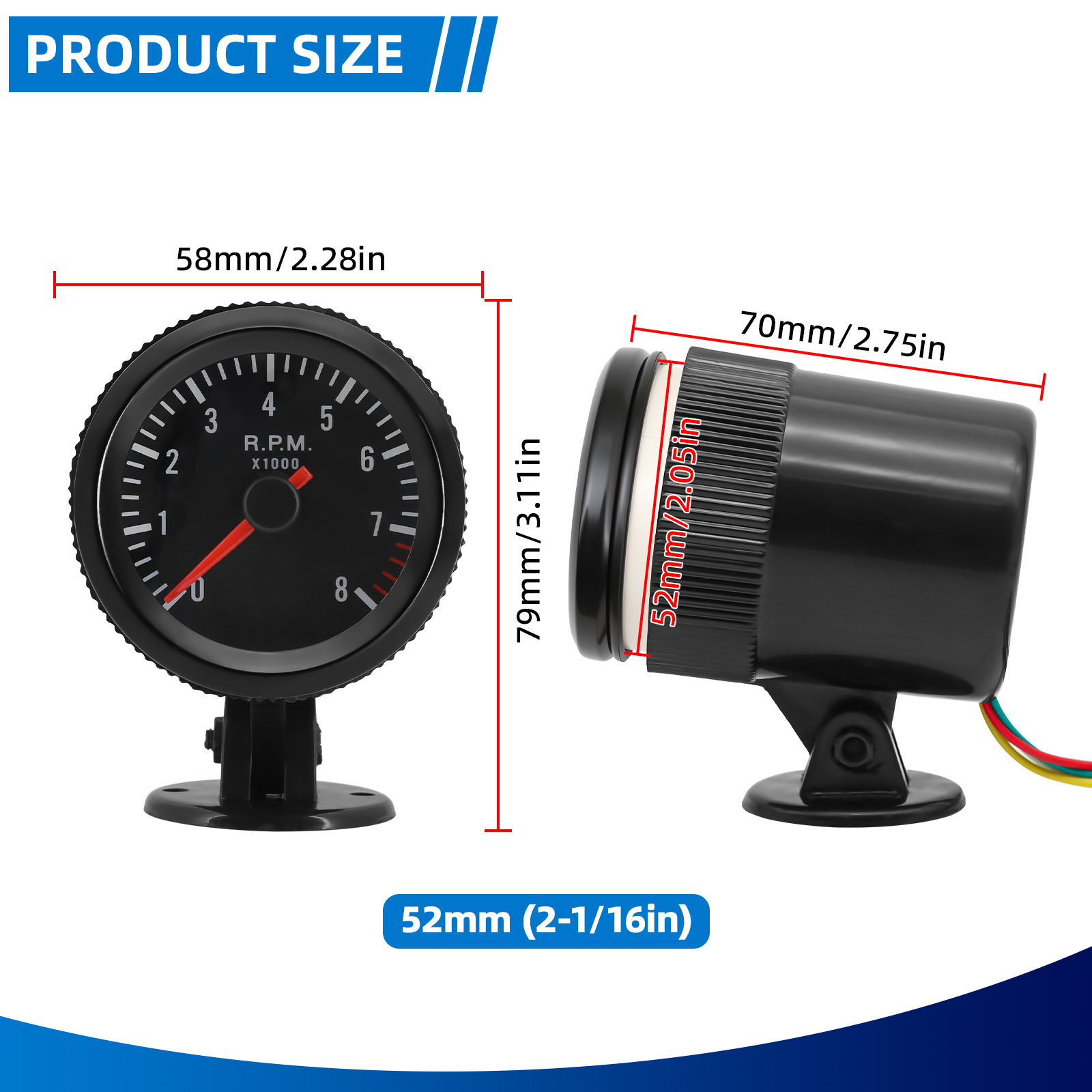 มาตรวัดรอบเครื่องยนต์ขนาด 2 นิ - Light Meter Incident บทวิจารณ์และราคา