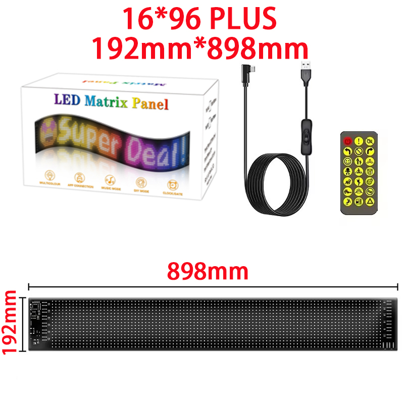 【16x96 LED PLus】【192mm*898mm】【 - Pixel Art Led Panel บทวิจารณ์และราคา