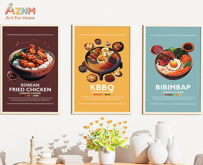 AZNM โปสเตอร์ผ้าใบไร้กรอบ อาหา - Photography Of Food บทวิจารณ์และราคา