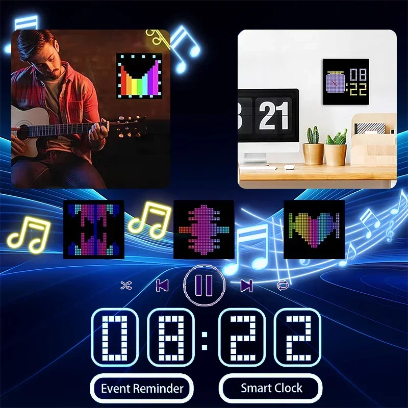 สมาร์ท LED Matrix พิกเซล RGB D - Pixel Art Led Panel บทวิจารณ์และราคา
