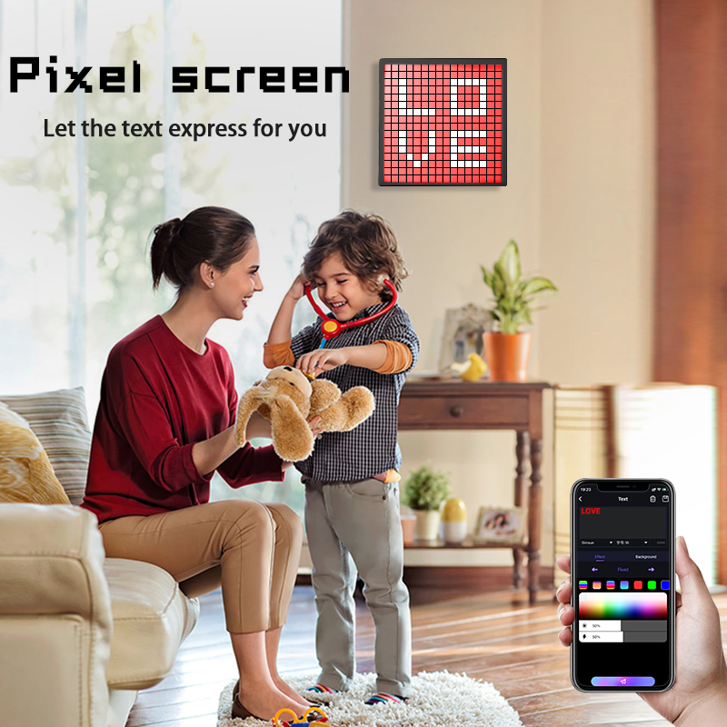 แผงไฟ LED RGB พิกเซล แสดงผลภาพ - Pixel Art Led Panel บทวิจารณ์และราคา