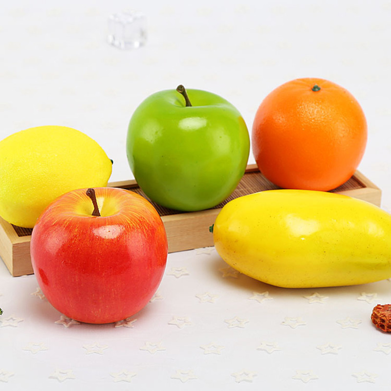 แอปเปิ้ลจำลองสีเขียวแดง ผลไม้ป - Photography Of Food บทวิจารณ์และราคา