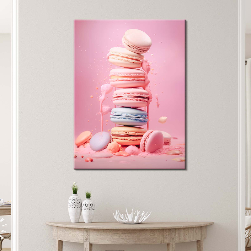 โปสเตอร์และภาพพิมพ์มาการองไอศก - Photography Of Food บทวิจารณ์และราคา