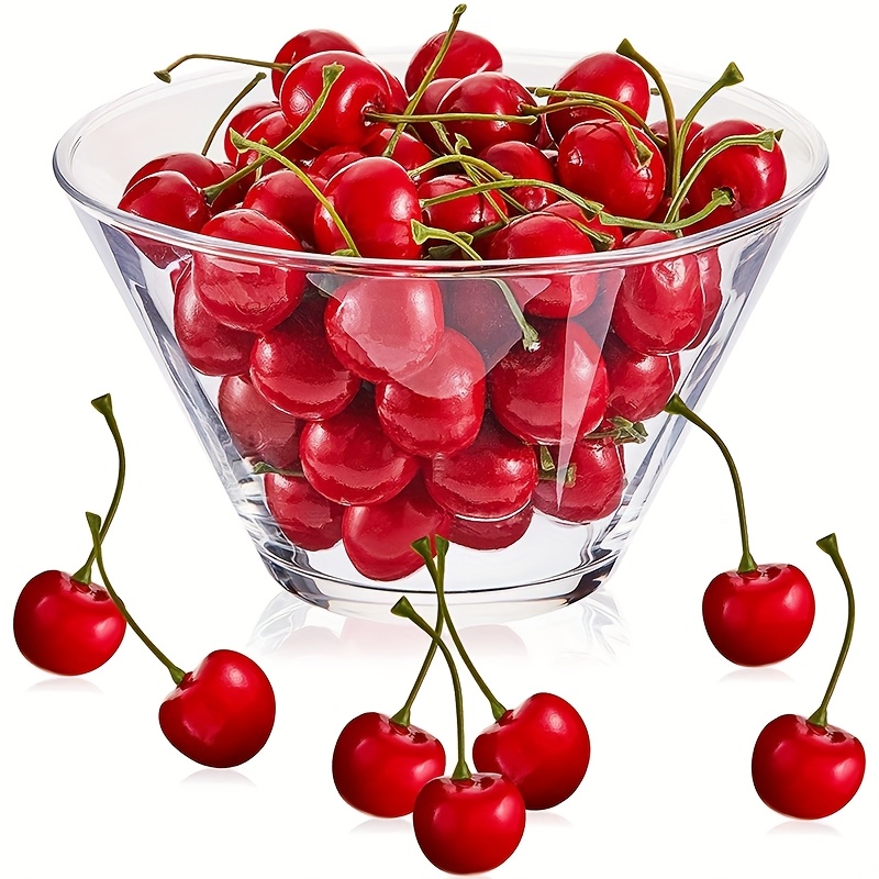 50 ชิ้น ผลเชอร์รี่ปลอม ผลไม้จำ - Photography Of Food บทวิจารณ์และราคา