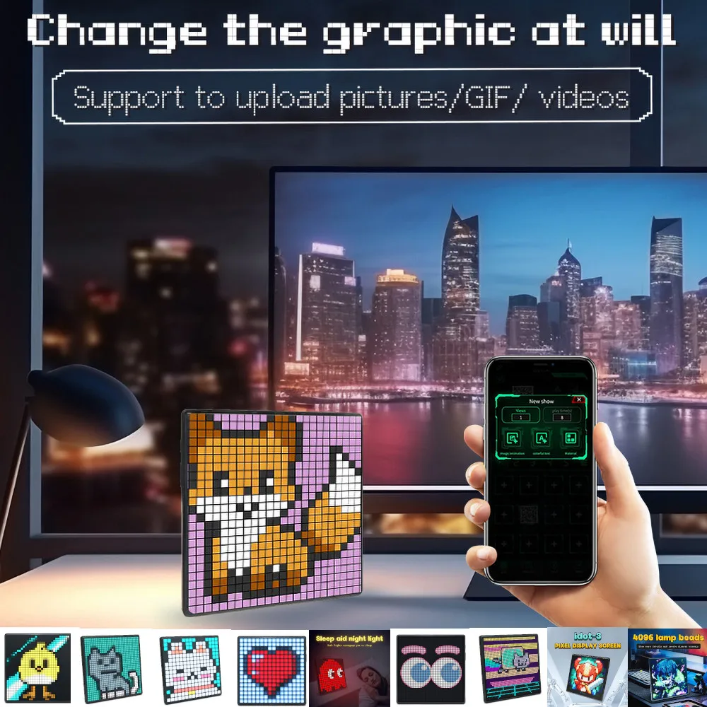 ใหม่ 64x64 พิกเซล LED สมาร์ท A - Pixel Art Led Panel บทวิจารณ์และราคา