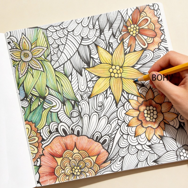 สมุดระบายสีภาพดอกไม้และนกแบบแม - Photography Of Book บทวิจารณ์และราคา