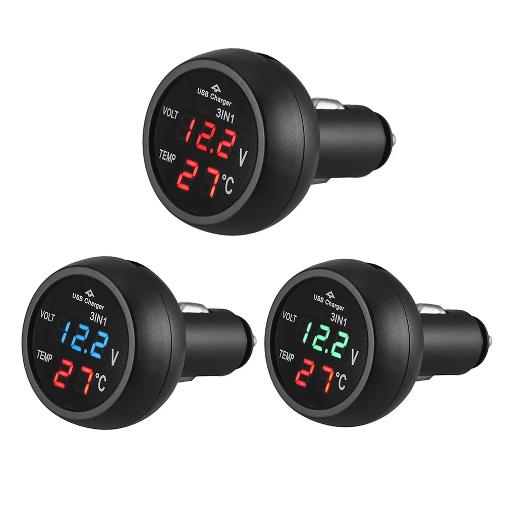 Volt Meter mobil 3 in 1 12/24V - Light Meter Incident บทวิจารณ์และราคา