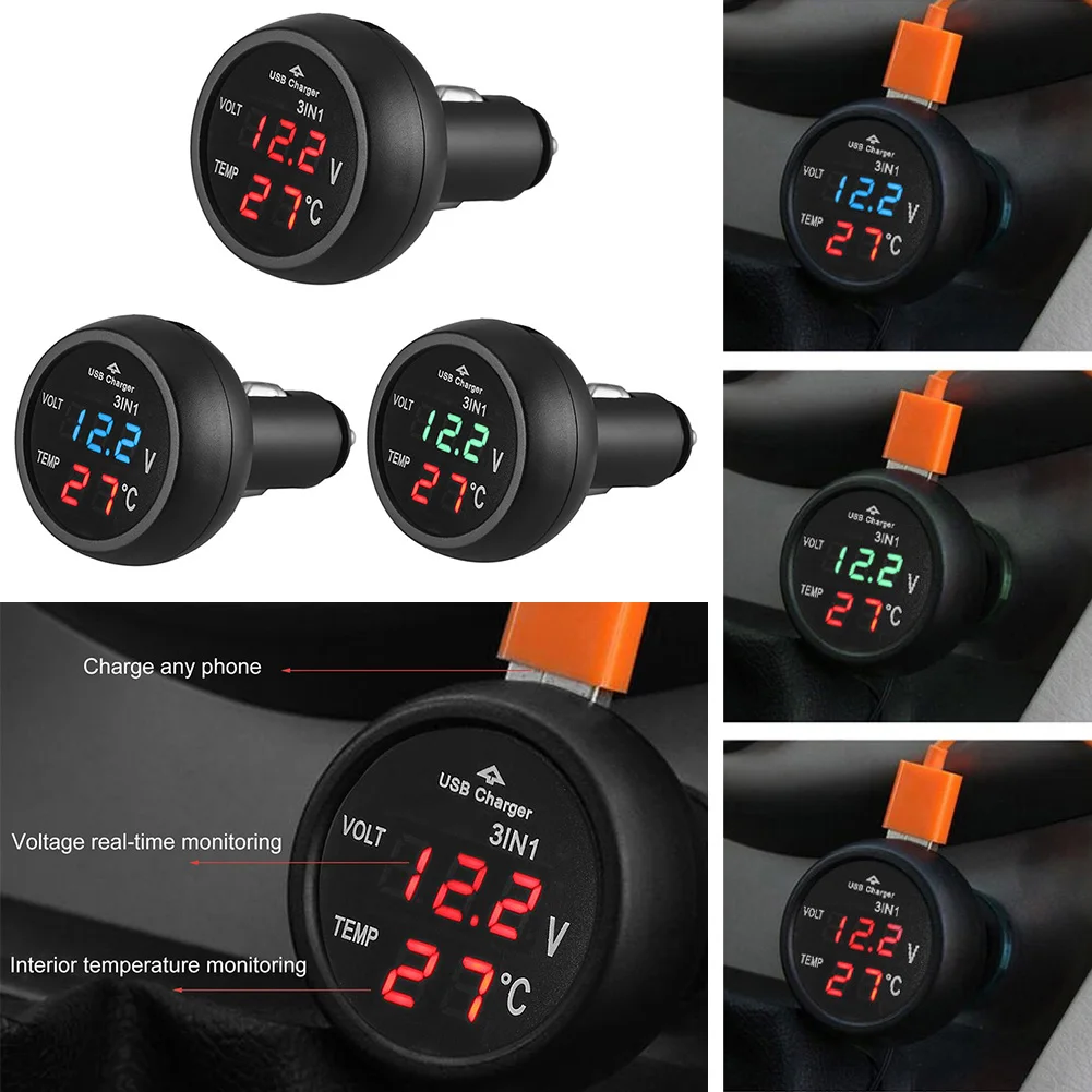 Volt Meter mobil 3 in 1 12/24V - Light Meter Incident บทวิจารณ์และราคา