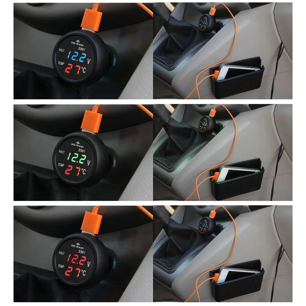 Volt Meter mobil 3 in 1 12/24V - Light Meter Incident บทวิจารณ์และราคา